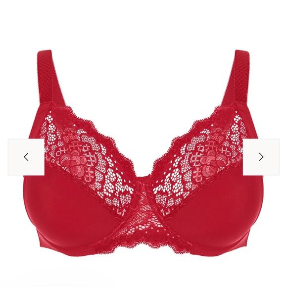 Simone Pèrele Caresse Full Cup Bra 34D Red New Retails $120 - Picture 5 of 5